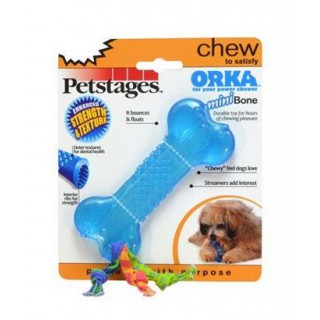 Petstages Orka Mini Bone kosteczka zabawka z sznurkami dla psa