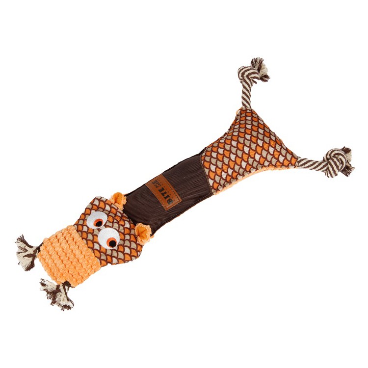 BUBA Wiewiórka piszcząca maskotka ze sznurami 46 cm