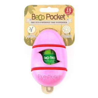 Beco Pets pojemnik na woreczki na odchody różowy