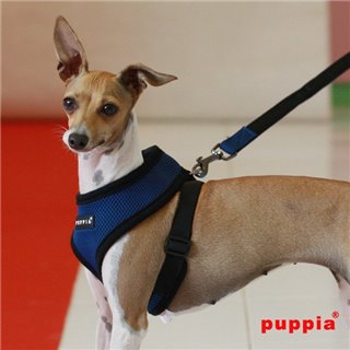Bezuciskowe szelki dla psa PUPPIA Soft Harness granatowe na psie