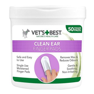 Vet's Best Czyściki na palec do czyszczenia uszu psa