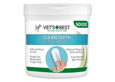 Vet's Best Czyściki na palec do czyszczenia zębów psa