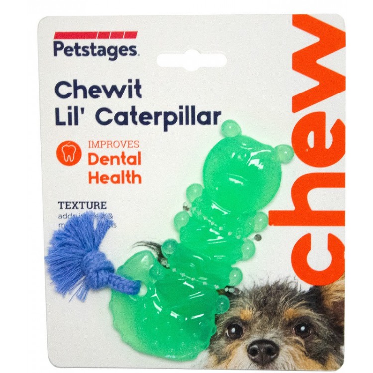 Petstages Gąsienica zabawka dentystyczna dla małego psa