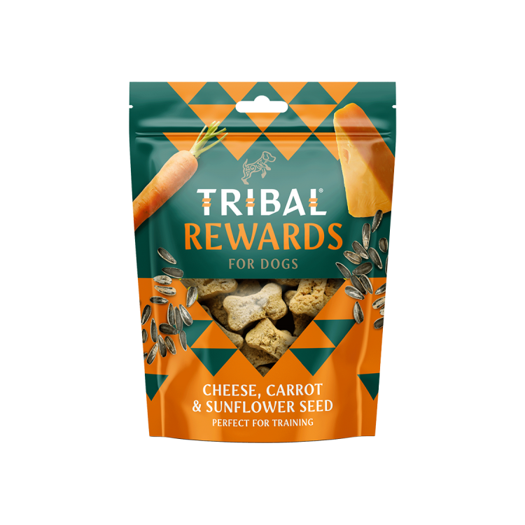 TRIBAL Rewards Ser, Marchewka i Nasiona słonecznika Ciastka dla psa domowej produkcji 125g