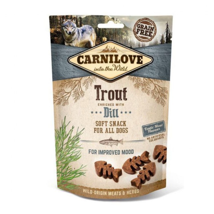 CARNILOVE Semi Moist Snack Trout & Dill 200 g