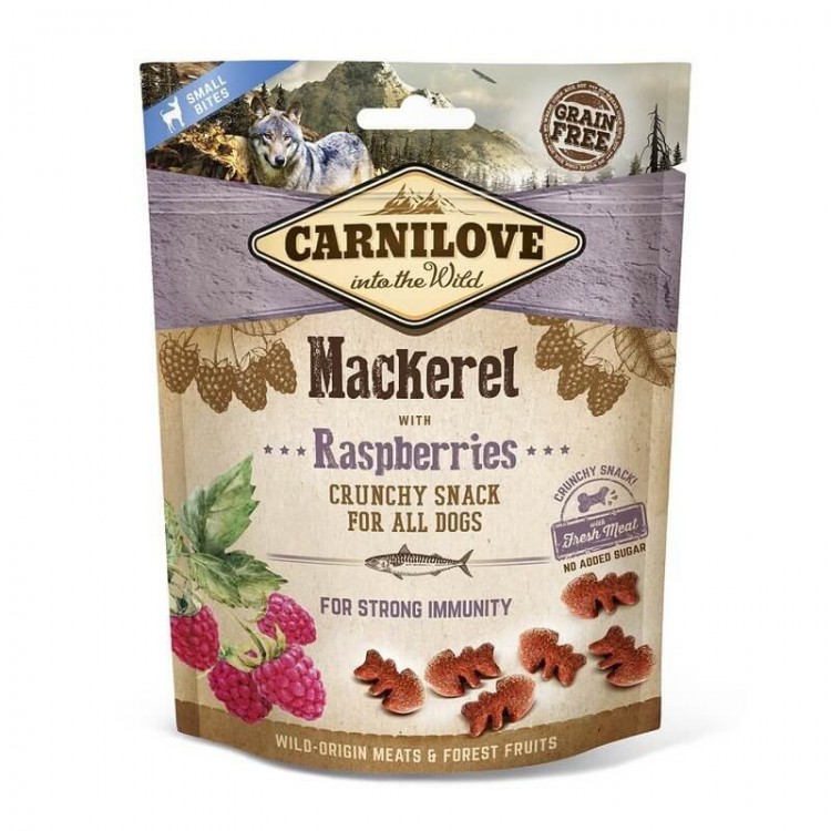 CARNILOVE Crunchy Snack Mackerel & Raspberries 200 g