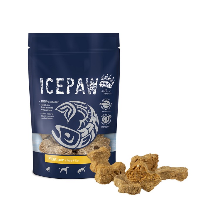 ICEPAW Filet Pur - przysmaki z filetów białych ryb dla psa