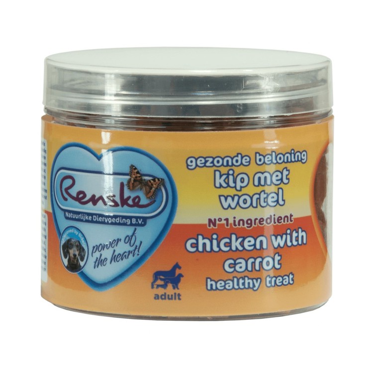 RENSKE Dog Healthy Mini Treat Chicken with carrots - kurczak z marchwią 100g