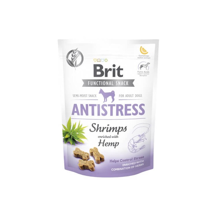 BRIT CARE Functional Snack Antistress Shrimps - Antystresowe 150 g