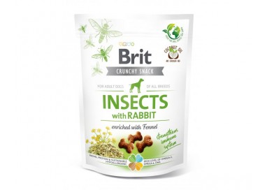 BRIT CARE Insects with Rabbit Owady i Królik z koprem Przysmak dla psa