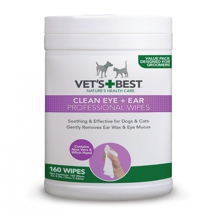 Vet's Best Clean Eye Ear Chusteczki do oczu i uszu 160 szt.