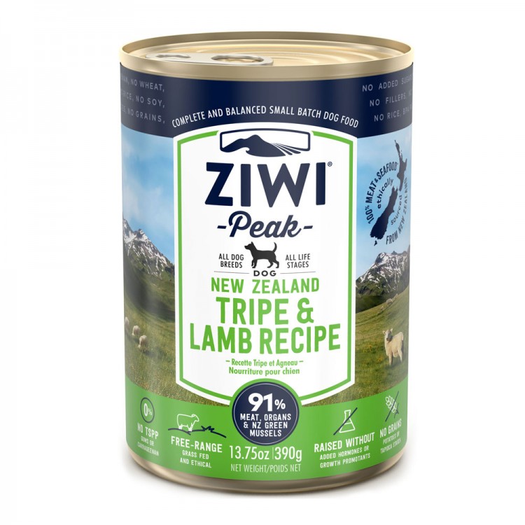 Ziwi Peak Tripe & Lamb Żwacze i jagnięcina - karma mokra dla psa 390 g