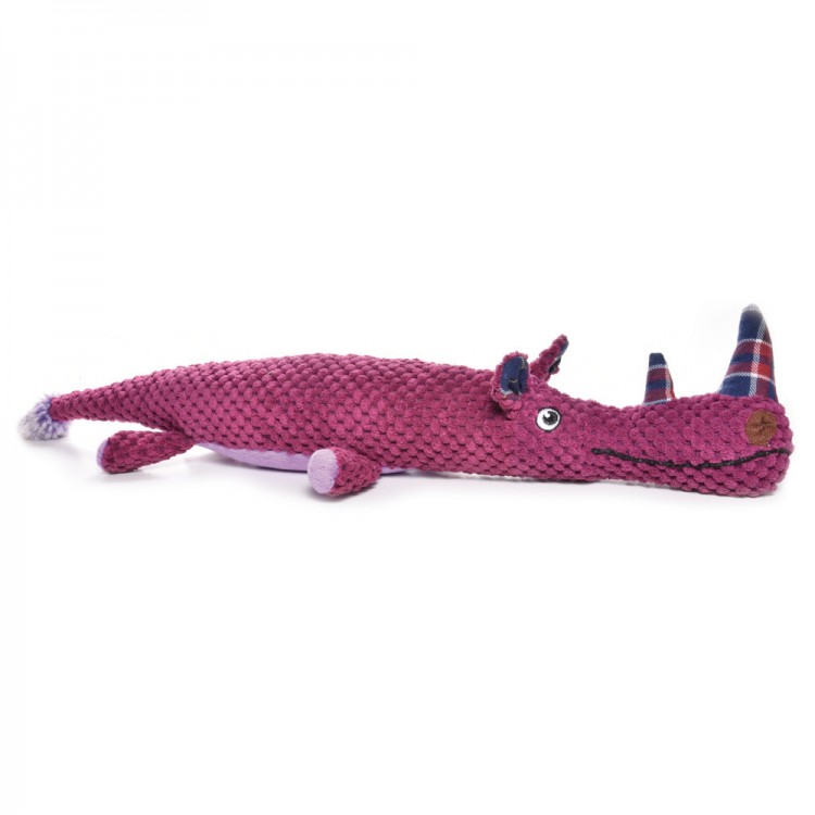 Record Pink Rhino Nosorożec duża pluszowa zabawka dla psa 51 cm