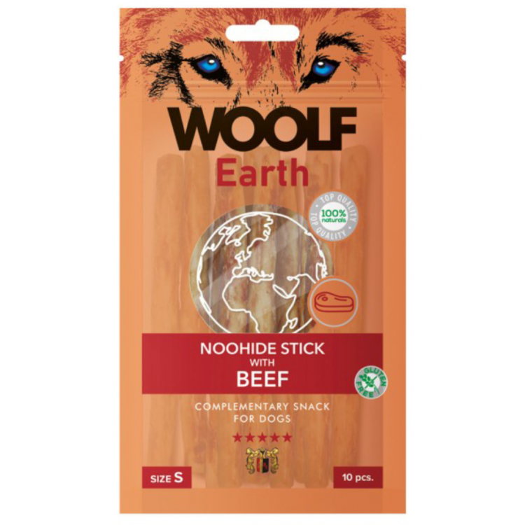 WOOLF Earth Noohide Beef Wołowina Przysmak z żelatyną ze skóry