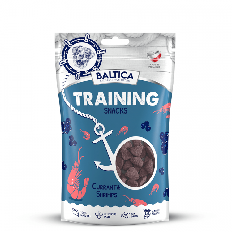 BALTICA Training Snacks Krewetki z Czarną Porzeczką 150g