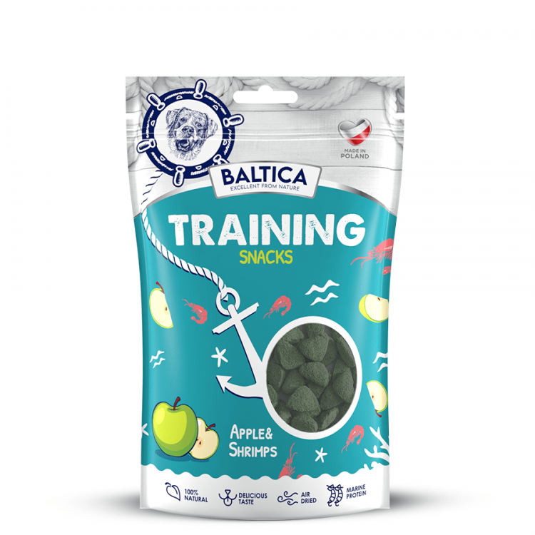 BALTICA Training Snacks Krewetki z Jabłkiem 150g
