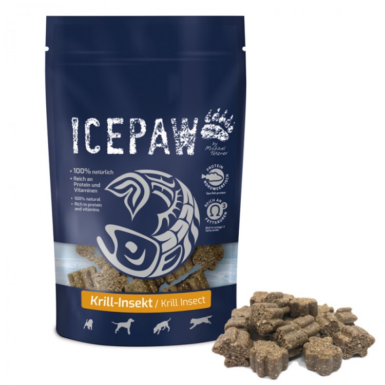 ICEPAW Krill-Insekt - przysmaki z owadów i krylem dla psów 200g