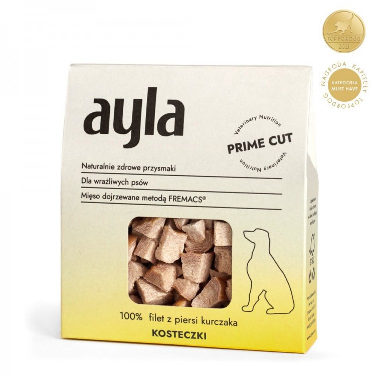 AYLA Prime Cut Filet z piersi kurczaka - kosteczki 45g