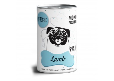 PEPE Mono Protein - Lamb Jagnięcina 400g Karma mokra dla psa
