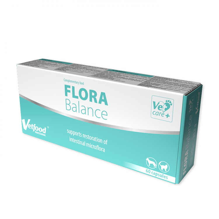 VETFOOD Flora Balance Wspiera pracę przewodu pokarmowego 60 caps