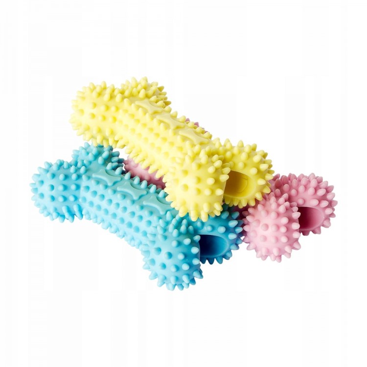 Kość dentystyczna na smaczki - zabawka gumowa dla psa 12 cm