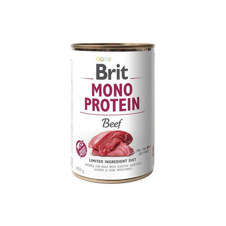 BRIT Mono Protein Beef Wołowina Karma mokra 400g