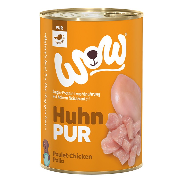 WOW Huhn Pur – czysty kurczak karma monobiałkowa dla psa 400g