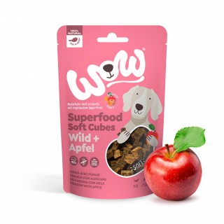WOW Superfood Soft Cubes Wild – dziczyzna z jabłkiem miękkie przysmaki dla psa 150g