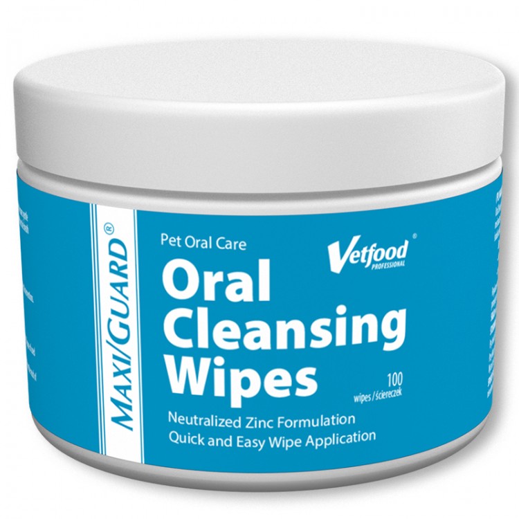VETFOOD Maxi/Guard Oral Cleansing Wipes Chusteczki do czyszczenia zębów 100 szt