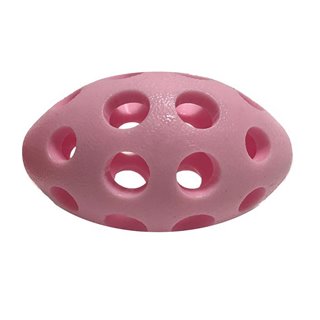 Zabawka dla psa Rugby TPR z dziurami kolor różowy