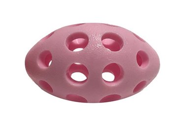 Zabawka dla psa Rugby TPR z dziurami kolor różowy