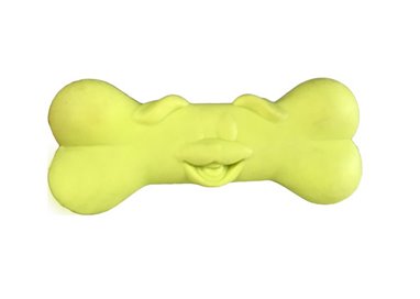 Gumowa żółta kość na przysmaki dla psa