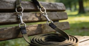 Smycz przepinana: opcja hands-free, by łatwiej przepinać długość dla psa